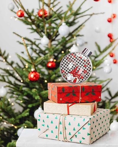 Miniatura 3 de Esferas de Navidad para árbol de Navidad, decoraciones de Navidad inastillables para el día de San Valentín, árbol de amor de gnomo rojo, rosa,