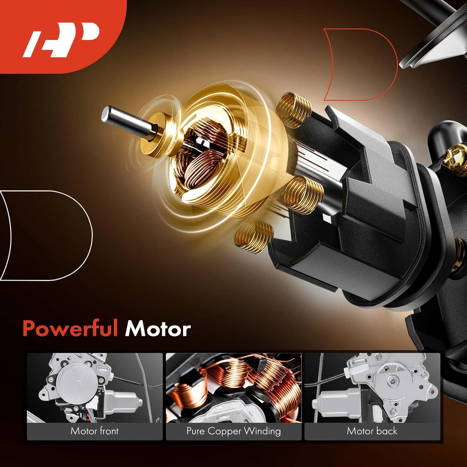 A-Premium Electric Power Window Regulator with 6-Pin Motor Compatible with Nissan Altima 2002-2006 Sedan, with Auto Up/Down Feature, Front Left Driver Side