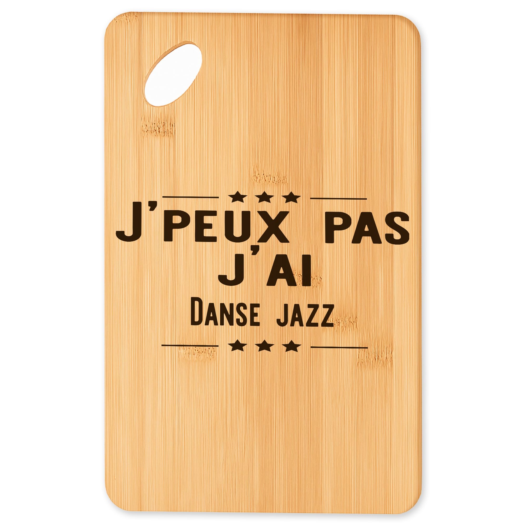 Planche à découper Danse jazz plateau apéro bambou cuisine et barbecue