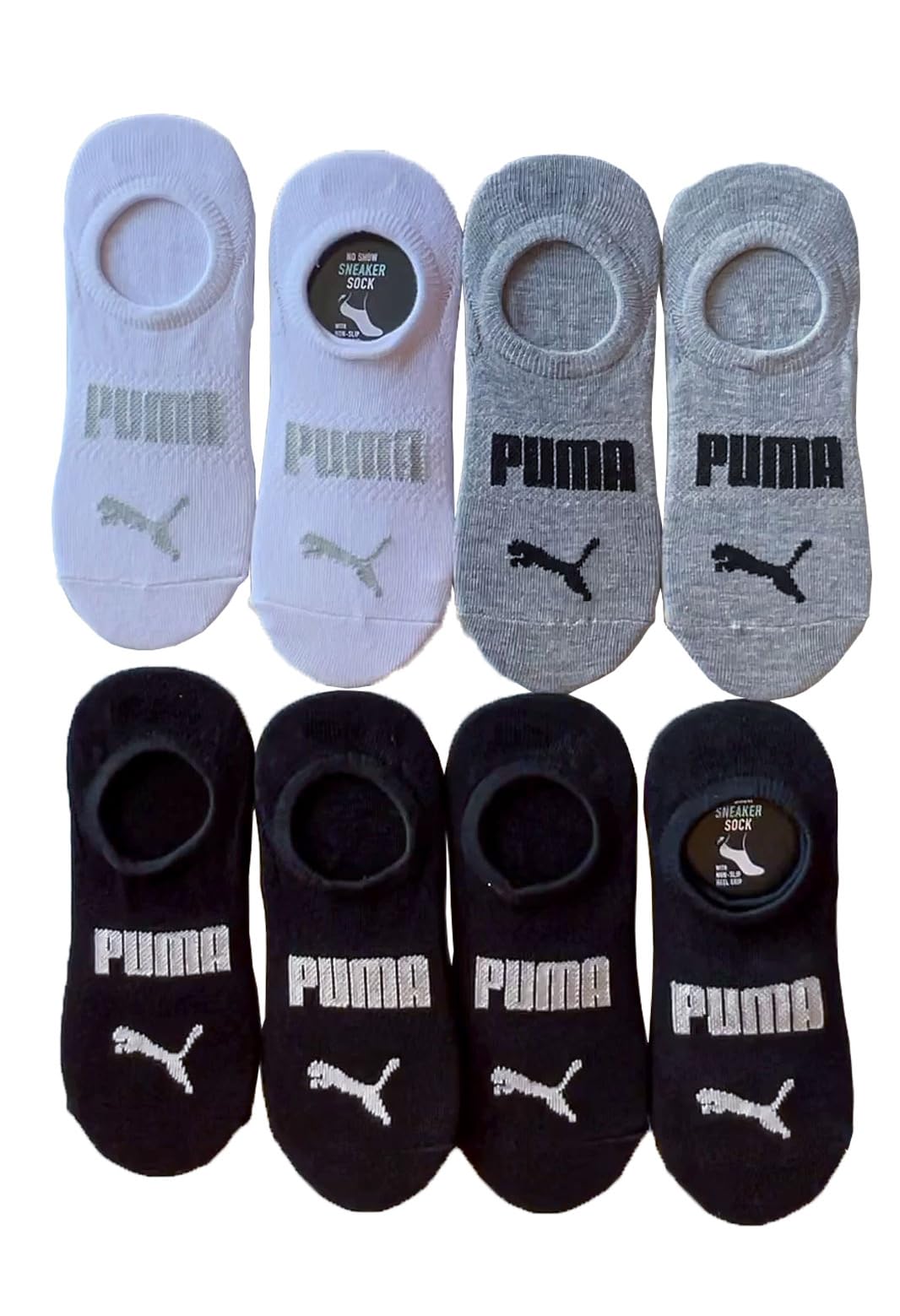 PUMA Ladies Sneaker Liner 8-pair Black Multi