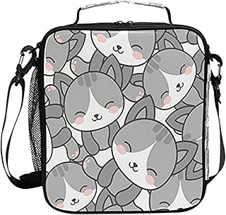 AUUXVA Thermal Lunch Box, Oxford Material and Aluminum Film, Spacious 6.5L Capacity, Adjustable Shoulder Straps, Ideal for School, Travel, Picnic, Camping, Hiking, Fishing, Cycling