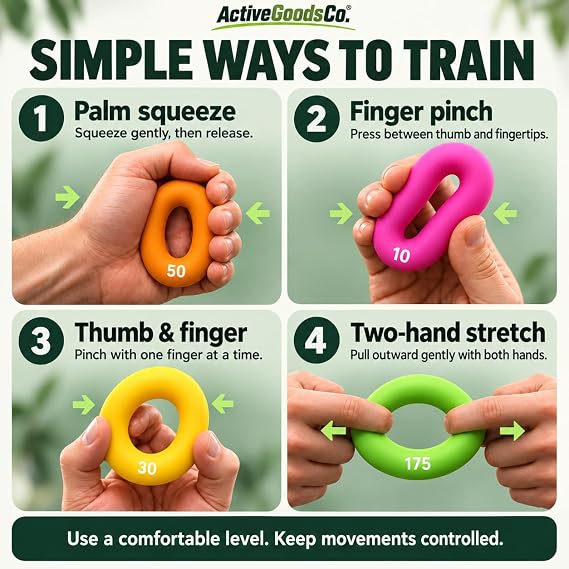 Hand Exerciser - PROFESSIONAL GRADE, Different Sizes.