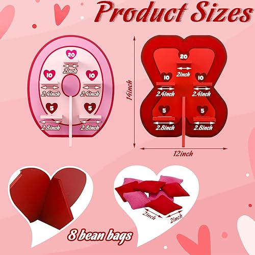 Miniatura 3 de Juego de lanzamiento de bolsas de puf de carnaval, decoración de fiesta de carnaval, 1 juego de tableros de cornhole de madera con 8 bolsas de