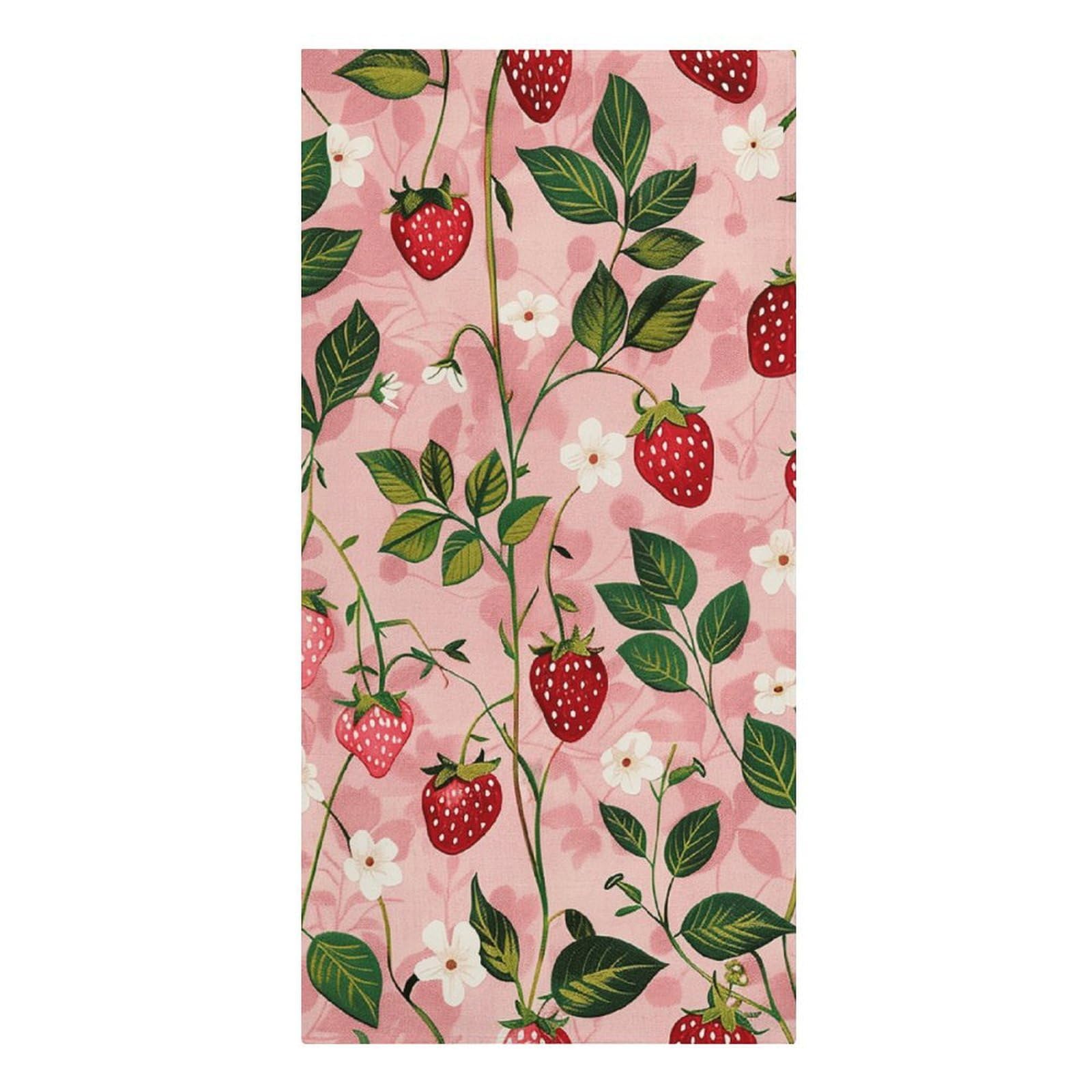 QMNLKH Peach Strawberry Print Beach Towel for Women, Large Microfiber Pool Towel for Men, Absorbent Swim Towels for Home, Lightweight Bath Towels for Camping, Yoga, 30.3"x61.4"