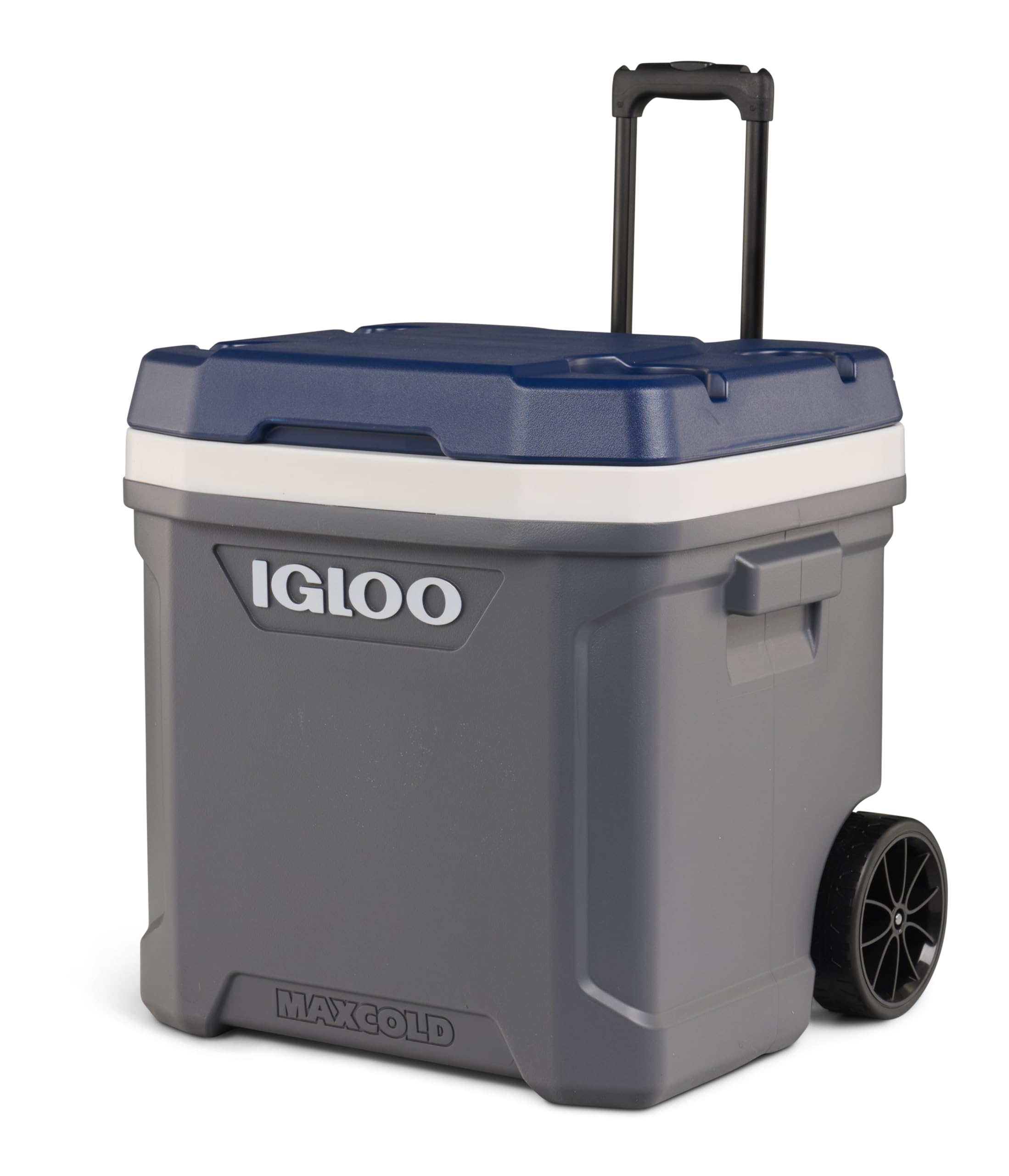Igloo Igloo Maxcold 62 Roller Nevera, 58 litros, Gris - Gran y Robusta Nevera para Camping, Trabajo, Ocio y Festivales
