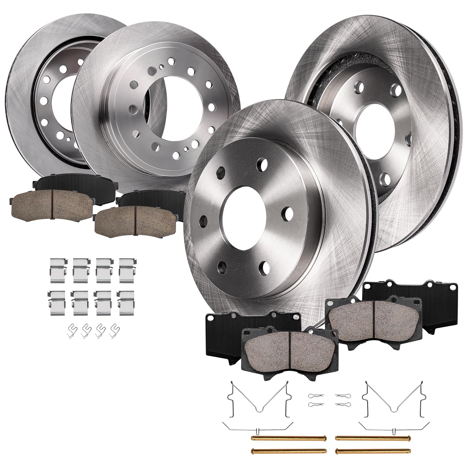 Detroit Axle - Front and Rear Brake Kit for 2001-2007 Toyota Sequoia