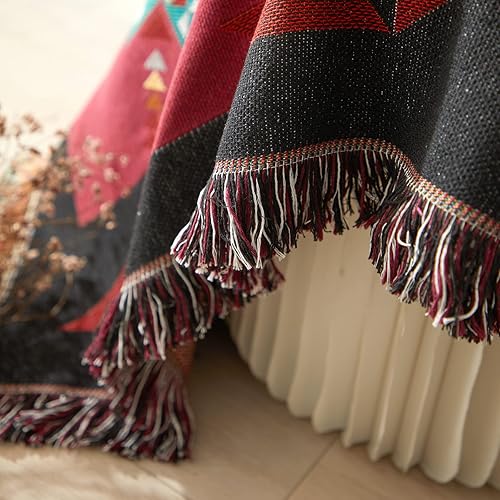 Miniatura 4 de Signature - Manta del suroeste para sofá y cama, tejido de algodón del suroeste Navajo, funda de tapiz para sala de estar, silla, sofá, decorativa