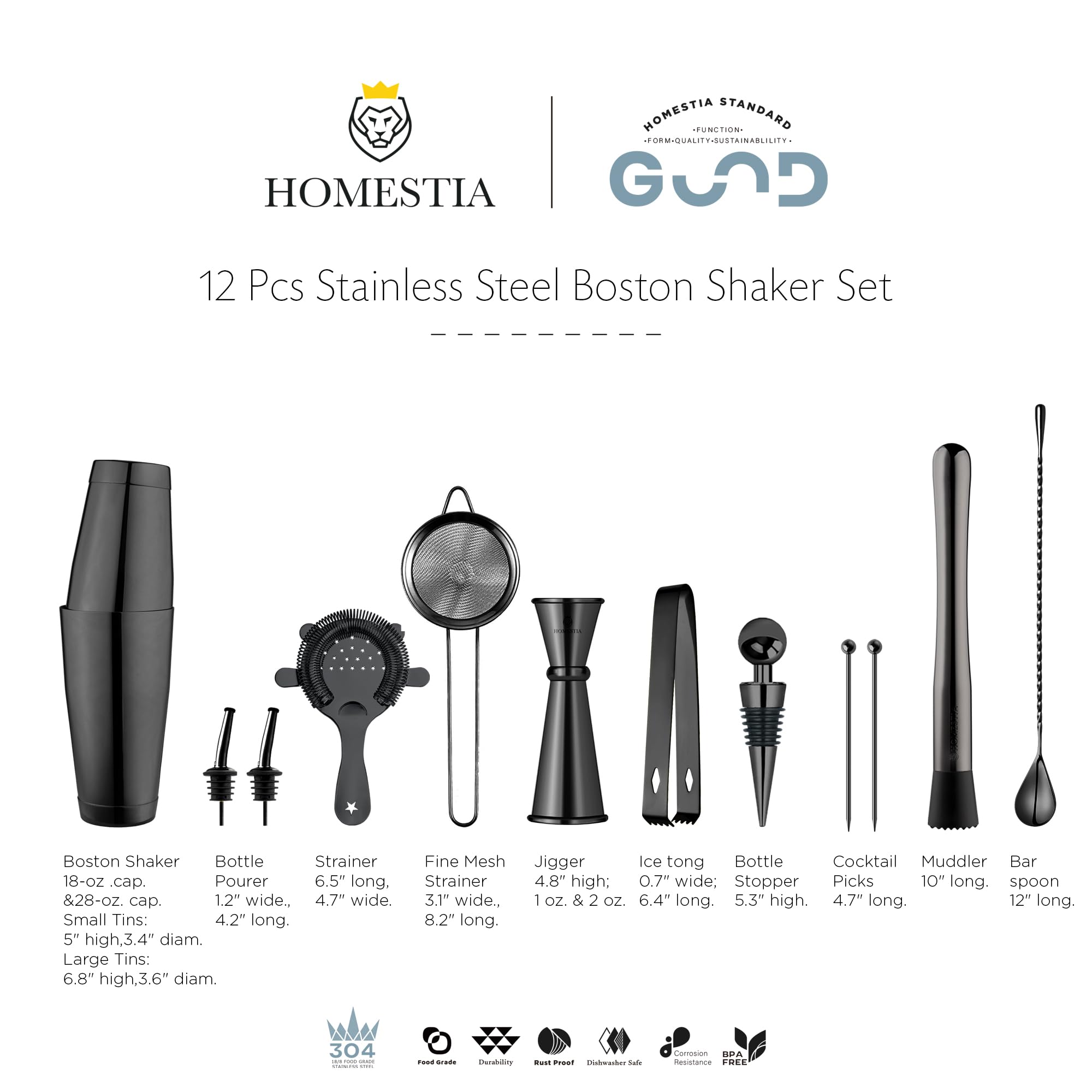 Homestia Barware Tool Set