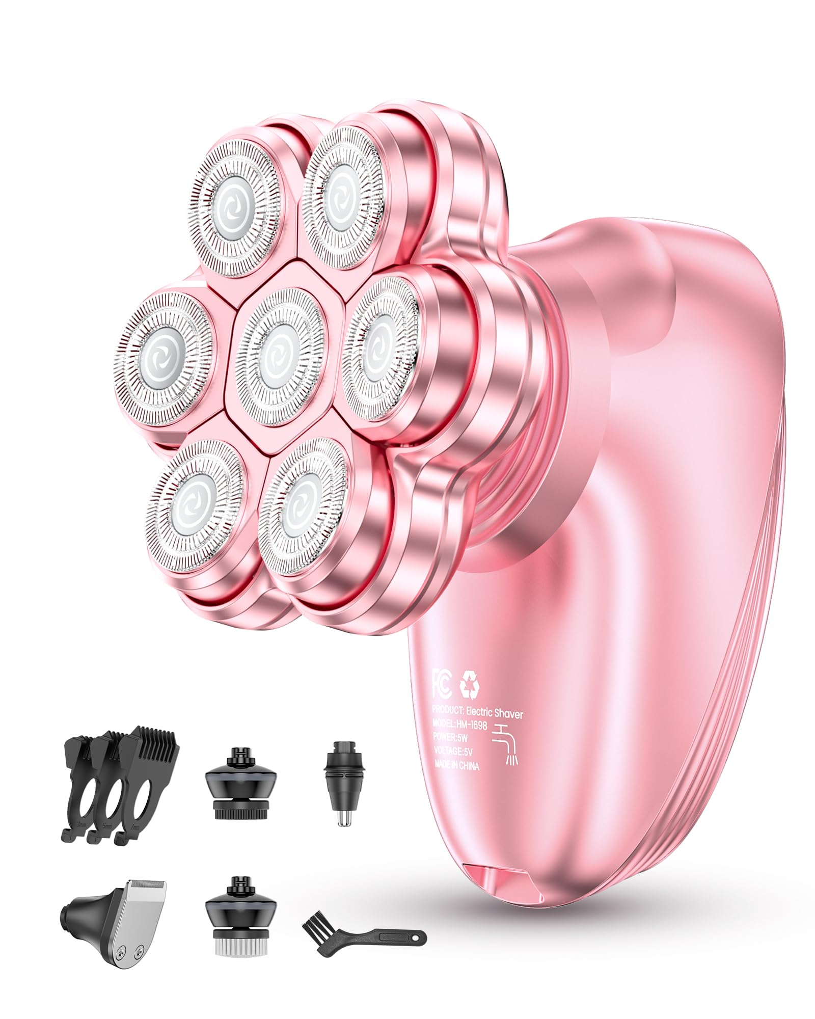 5-in-1 7D Magnetic Head Shaver