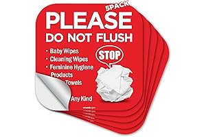 Please Do Not Flush Sign 5 Pack