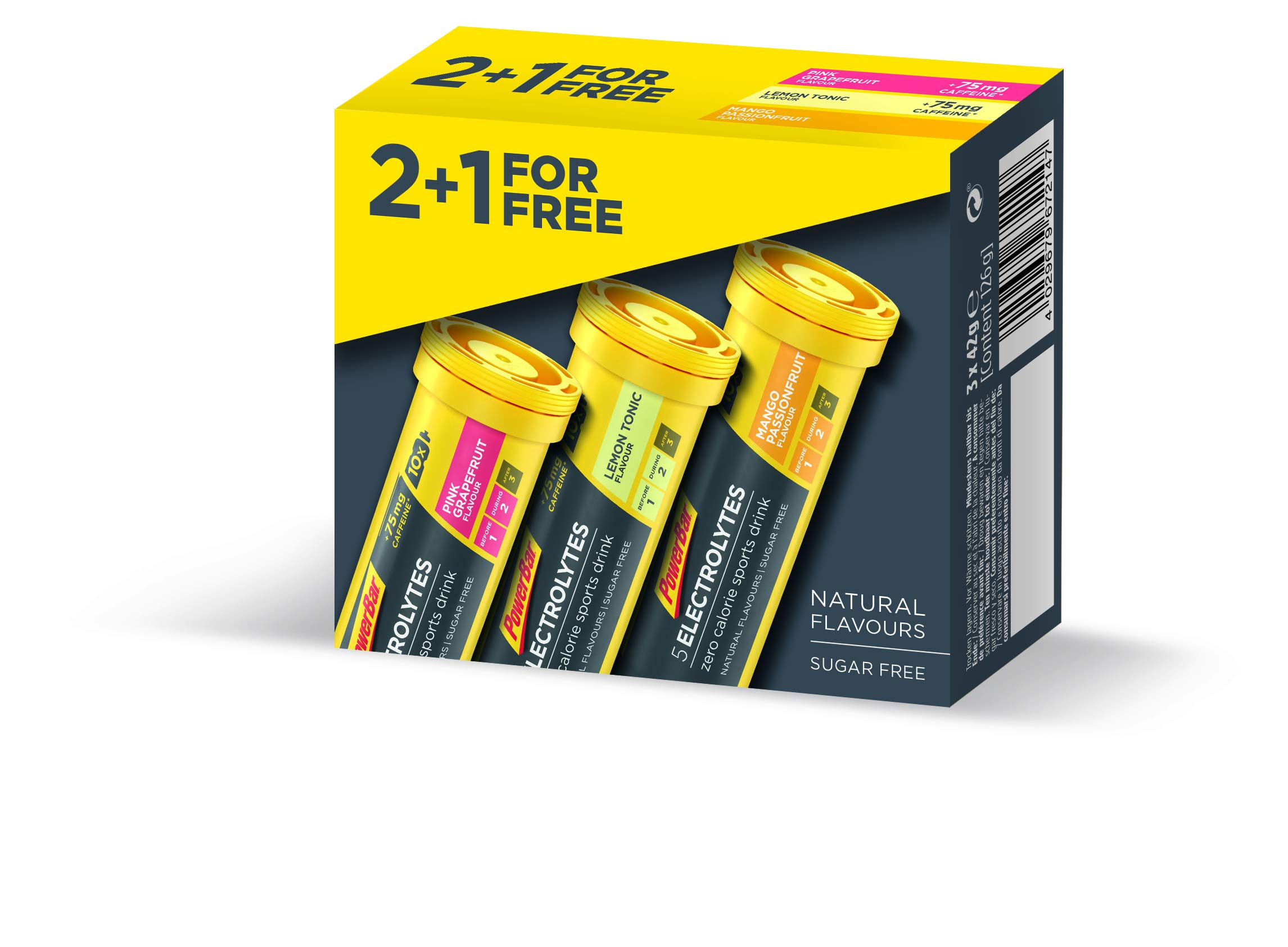 PowerBar Electrolytes Nahrungsergänzungsmittel für Erwachsene, Unisex, Schwarz, Einheitsgröße