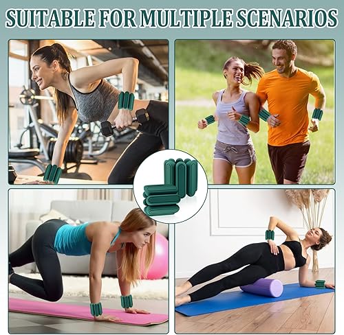 Miniatura 7 de Pesas de tobillo ajustables para mujeres, hombres, niños, muñecas y tobillos, aumentan la intensidad del entrenamiento, juegos de pesas para muñeca,