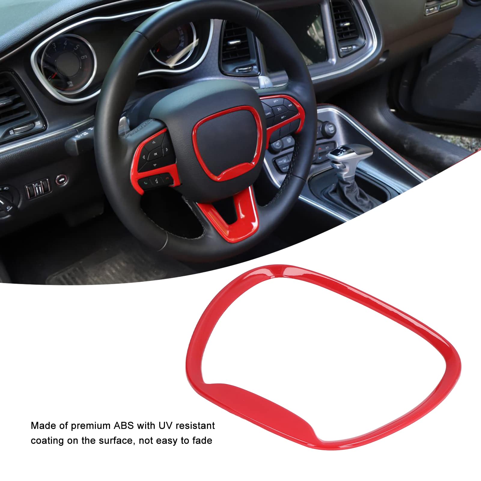 Funda Para Volante Ford Transit Custom 2024 - Cuero Microfibra, Antideslizante, Transpirable, Color Rojo