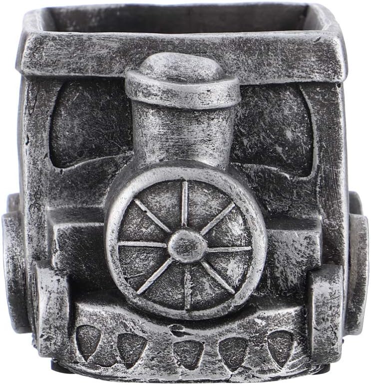 GANAZONO Retro Car Succulent Planter with Drainage Hole Small Ceramic Flower Pot for Indoor Desk Patio Home Office Gardening Decoration