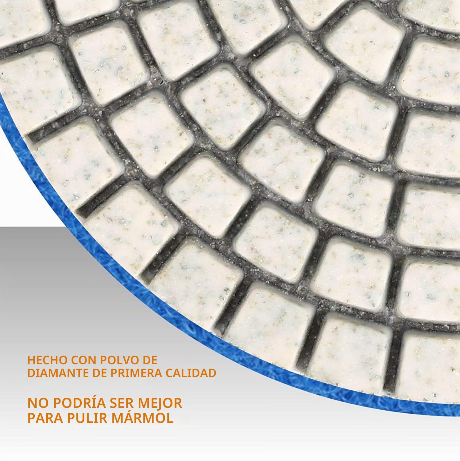 Disco de Diamante para Pulir, 100 mm Húmedo de Pulidoras de Diamante Accesorios 50#,100#,200#,400#,800#,1500#,3000#,6000# para pulidor de piedra mojada pulidora -OA1597SET15