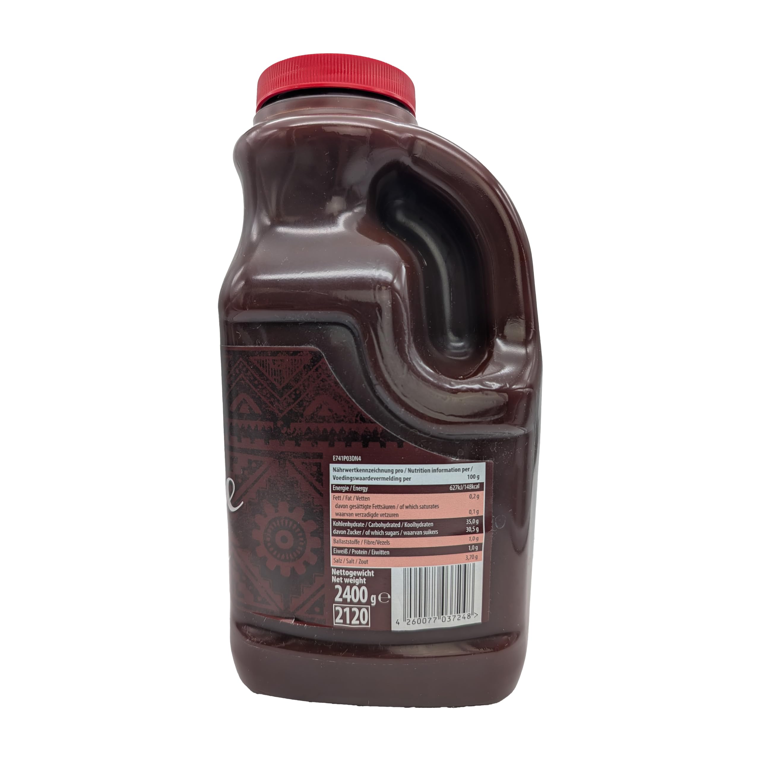 PRIBO BARBECUE BBQ-Sauce-Soße 12x 2400ml | Tex-Mex kräftige Grill-Sauce | handliche Plastikflasche | einfache Dosierung Lagerung | für Spareribs Pulled Pork Bratwurst Lachs