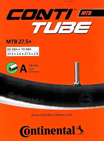 Continental MTB 27.5+ Inner Tube, Other, [65-584-\u003e70-584] : Amazon.co.uk:  Sports \u0026 Outdoors