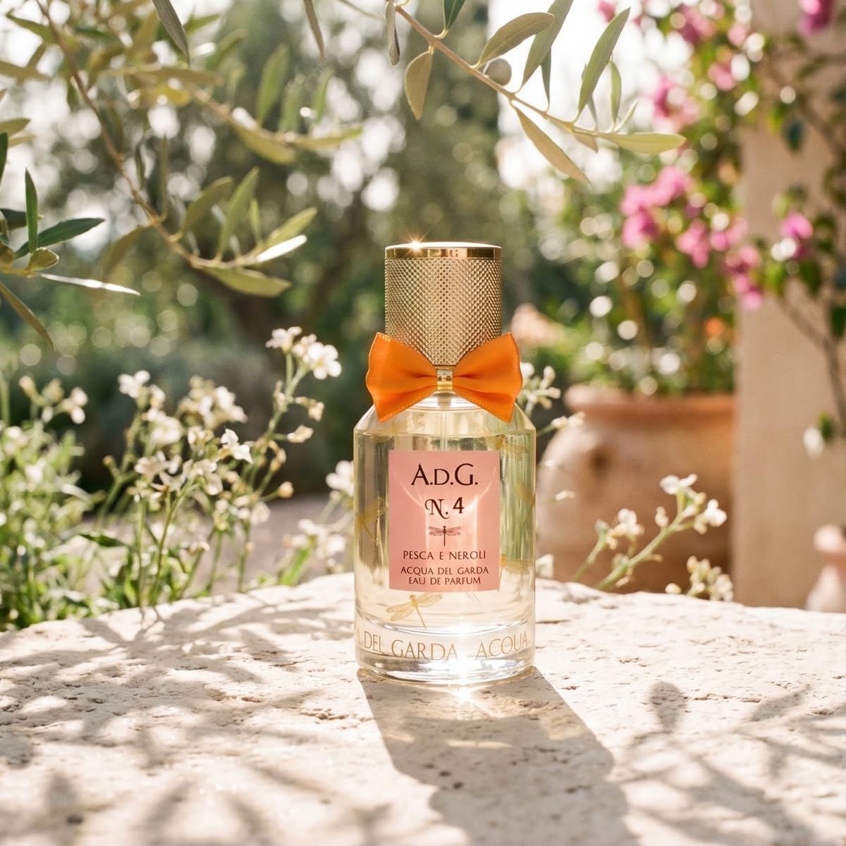 ADG N.4 Melocotón y Neroli Eau de Parfum 50 ml – Perfume afrutado floral, fragancia con notas de melocotón, neroli y almizcle – Made in Italy