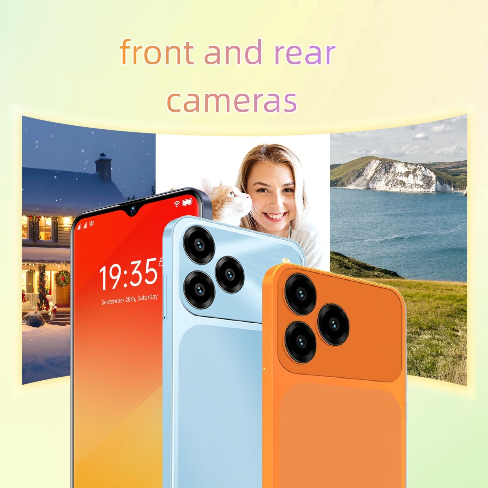 Amazon.com: FOXIONO Unlock Phone, 6.5-inch Screen, 2MP+2MP, Dual