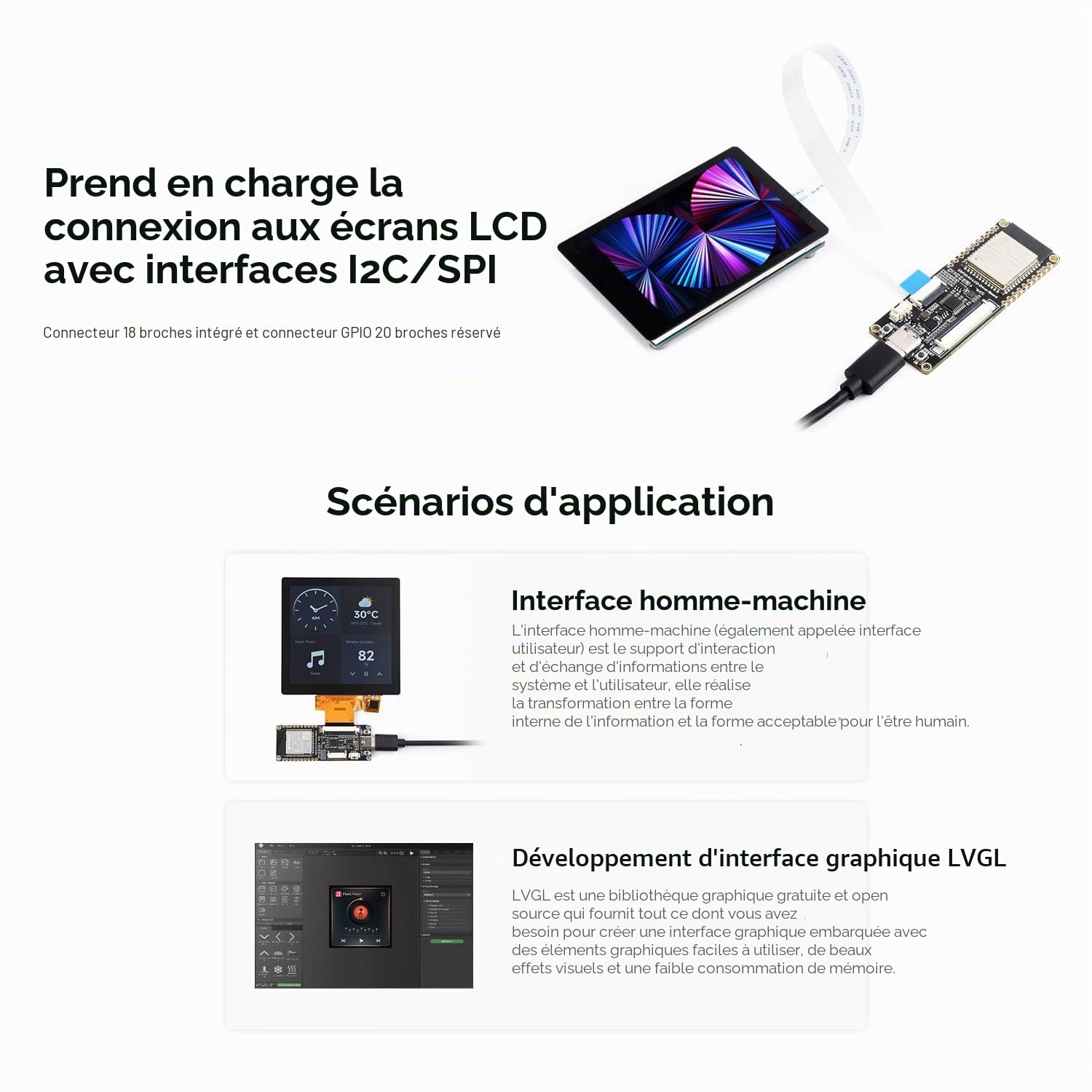 Waveshare ESP32-S3 RGB LCD Driver Board, Equipped with 32-Bit 240MHz LX7 Dual-Core Processor, 8MB PS-RAM and Flash, Wi-F & Blue-T Support, Driver Board Only