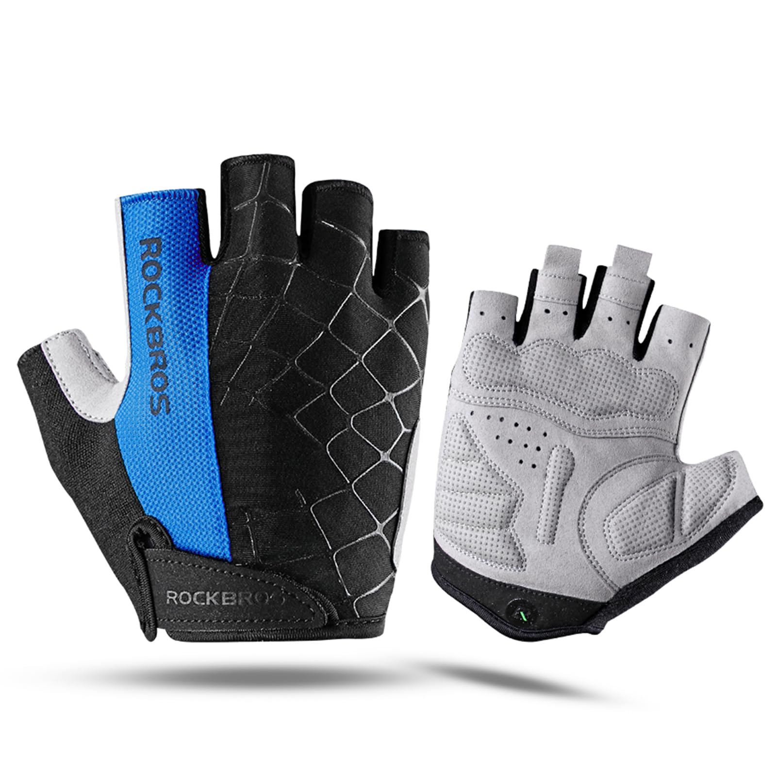 ROCKBROS Men's Cycling Gloves with SBR Pad, Anti-Slip, Breathable for Spring, Autumn Sports Riding