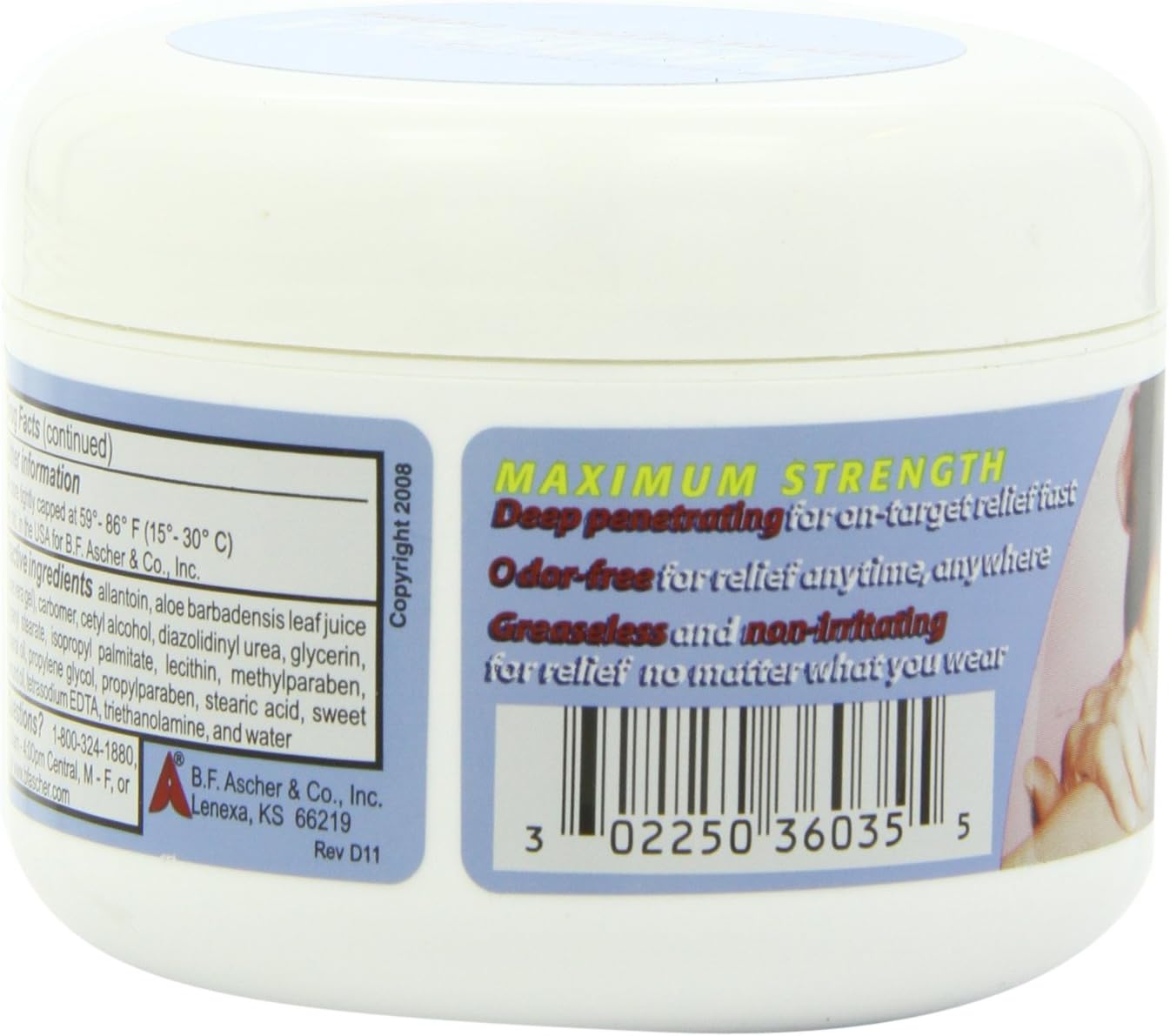 Mobisyl Pain Relieving Creme with Soothing Aloe Vera, 8 Ounce Jar : Health & Household