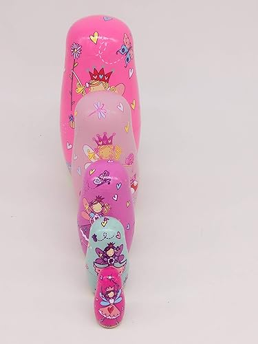 Miniatura 6 de AnimalNesting Muñecas de madera Matryoshka rusa hecha a mano juguete apilable juego de 6 piezas para niños