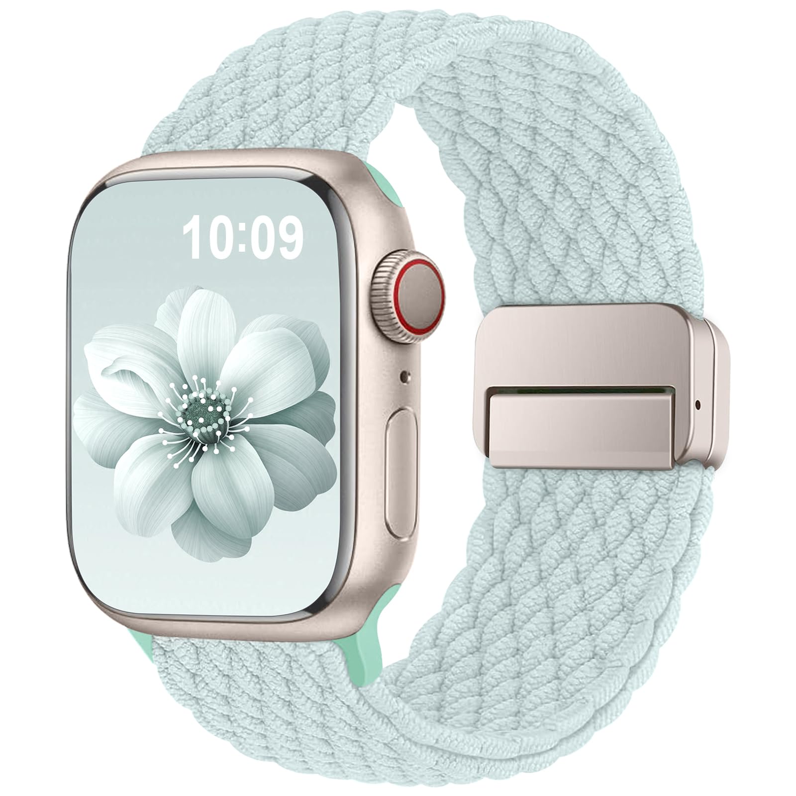 Higgs Geflochtenes Armband Kompatibel mit Apple Watch Armband 46mm 45mm 44mm 49mm 40mm 41mm 42mm 38mm Damen Herren, Armbänder für iWatch SE Series 10 9 8 7 6 5 4 3 2 1