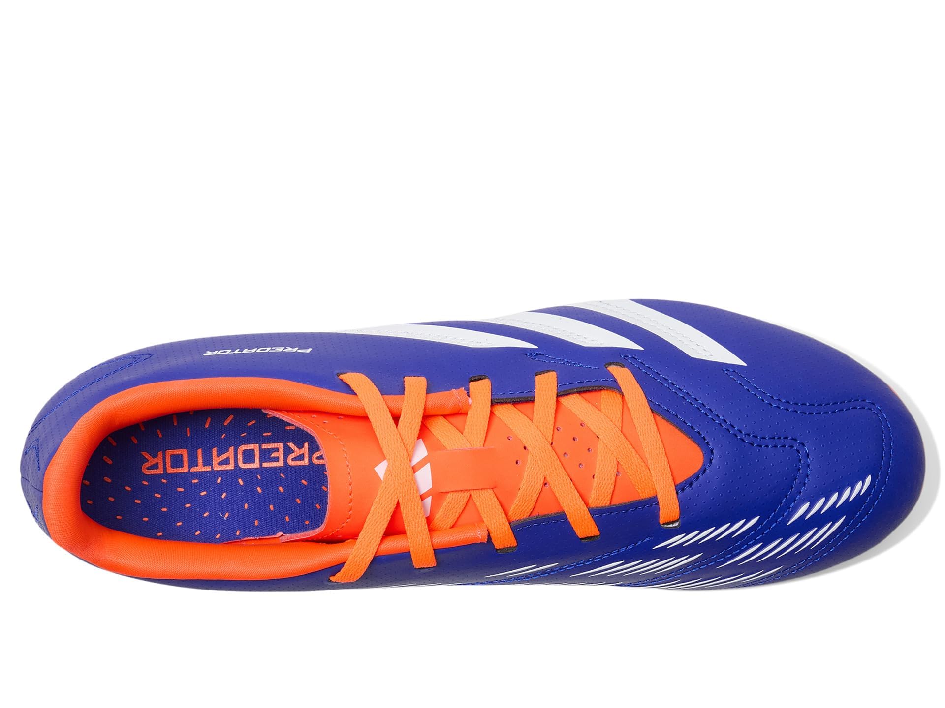 adidas Unisex Predator Club Flexible Ground Soccer Cleats Sneaker, Lucid Blue/White/Solar Red, 9.5 US Men