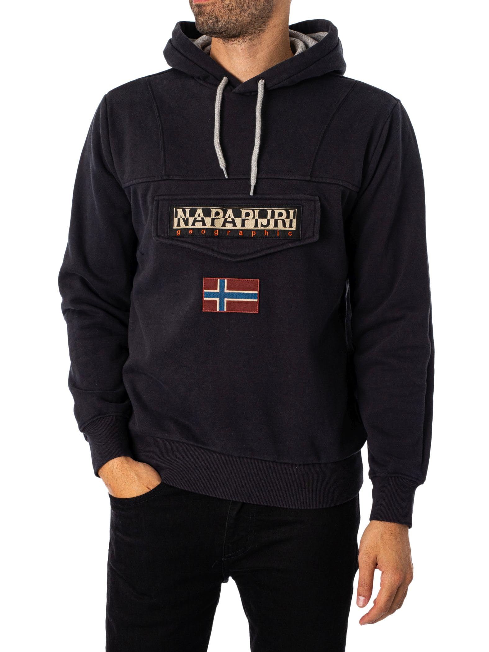 Hoodie Mens Napapijri Fleece Napapijri Yupik Full Zip Hoodie Mens