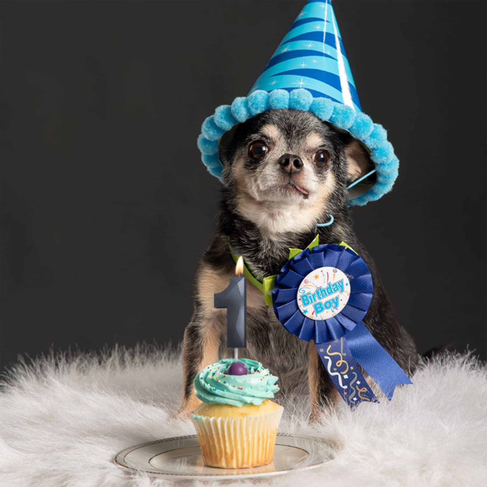 Bougies En Forme De Chiffre, Design 3D, Noires, à Paillettes, Pour Gâteau D' Anniversaire, Fête De Mariage, Remise De Diplôme, Etc. (0