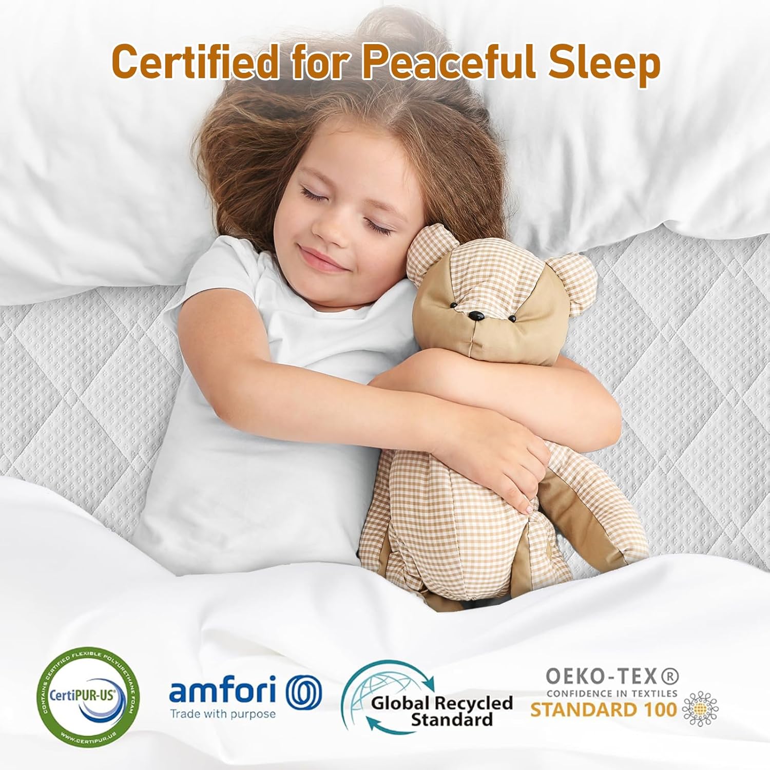 Extra Firm Mattress Topper King: 3 Inch Firm & Extra Firm Dual Firmness Bed Topper, High Density Support Mattress Pad for Back Pain Relief, Breathable Washable Cover, CertiPUR-US Certified, 80x76 - Image 6