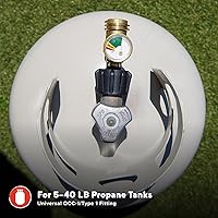 Vista 5 de Indicador de nivel de tanque de propano para tanques de propano estándar, ideal para barbacoas, parrillas, camping, cocina al aire libre - 530-0074P
