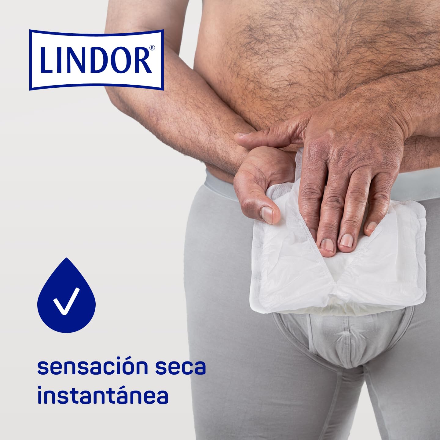 Lindor Men: Protectores para Hombres con Pérdidas de Orina, Super, Compresas y Absorbentes para Incontinencia, 14 unidades
