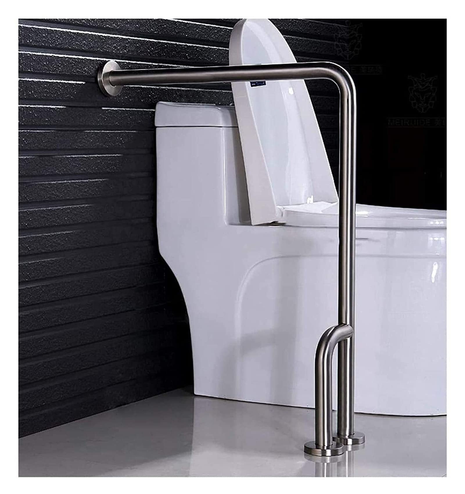Maniglione di Sostegno per WC, bracciolo di Sicurezza, Forniture per Hotel, Maniglia per rifiuti da Bagno, Vecchio, Recinzione a Forma di H, corrimano per Pavimento Antistatico