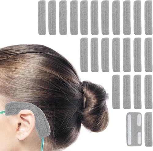 24 almohadillas nasales de cánula para los oídos, almohadillas cómodas de oxígeno, cubierta de tubo de oxígeno para usuarios de oxígeno, suministros