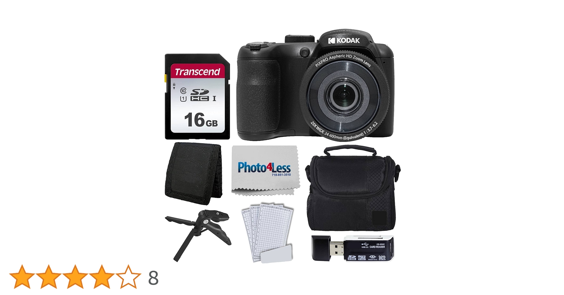 Amazon | Kodak PIXPRO AZ255 デジタルカメラ(ブラック) +