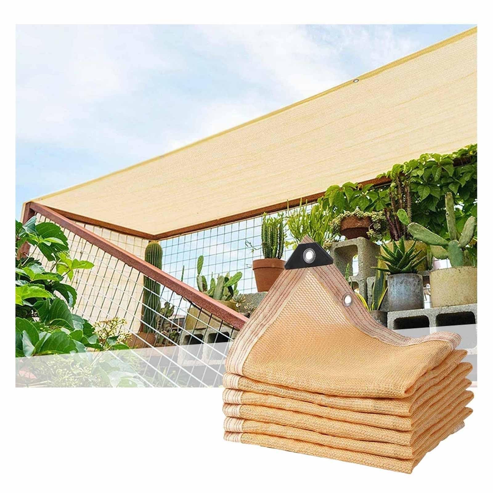 Voile d'ombrage jaune 85% filet pare-soleil haute résistance pour serre 3x4m