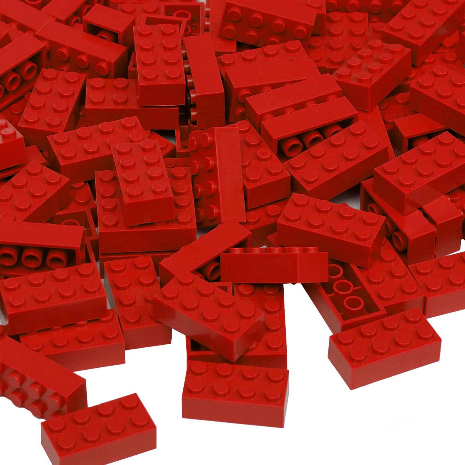 EtarnflyClassic Building Bricks, 160 Piece 2x4 Building Blocks STEM Creative Building Toys, 100% Compatible with All Major Brands, Building Bricks Play Set for Kids Teens, Red