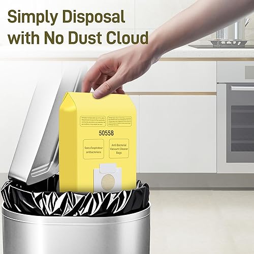 Miniatura 12 de 50558 Bolsas de repuesto para aspiradora Kenmore tipo CQ 5055, 50555, 50557, 50558 y Panasonic tipo C-5, C-18, 200 Series, 400 Series, 600 Series,