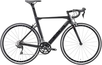 Carbon Road Bike, Warwinds3.0 700C Carbon Fiber Racing Bicycle with SORA 18 Speed Derailleur System and Double V Brake