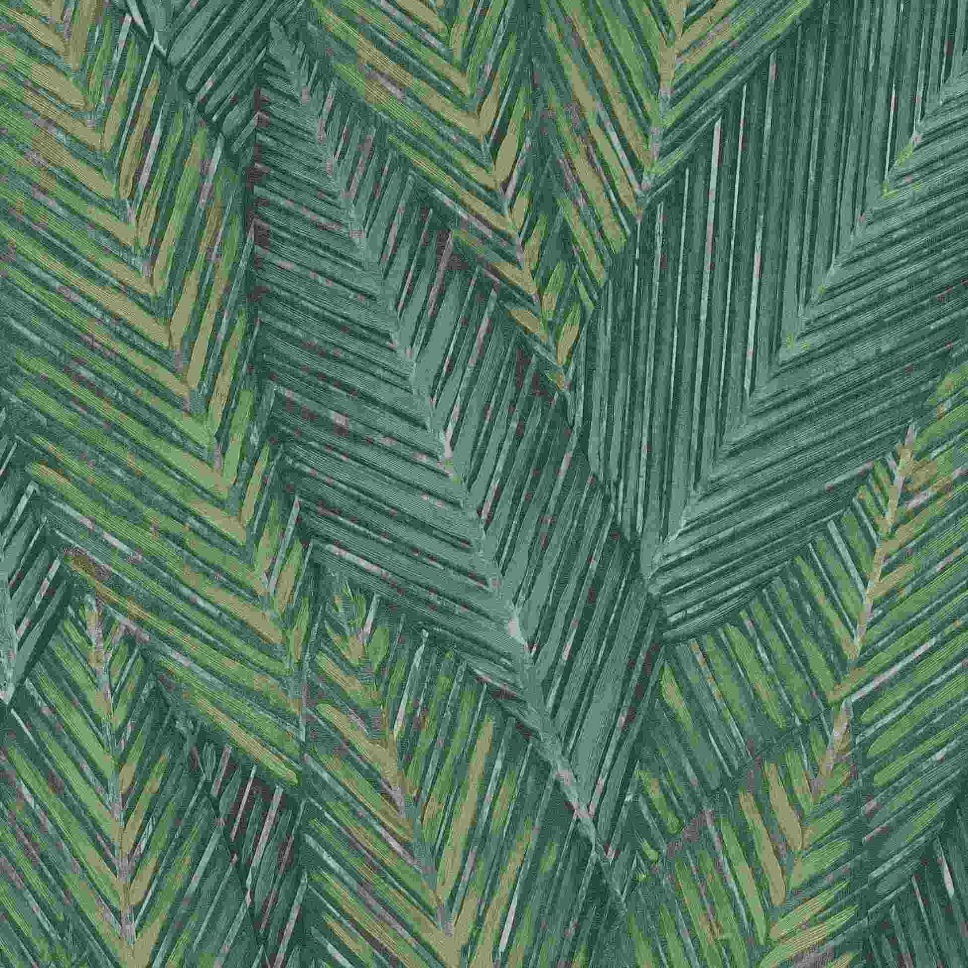 Erismann Wallpaper, Martinique Collection, 10391-07, Non-Woven Wallpaper, Patterns/Designs, 0.53 x 10.05 m, Green, Living Room, Hallway, Office, Kitchen, Living Room
