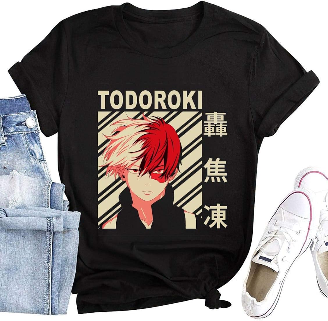 Anime My Hero Academia Shirt MHA Costume Short Sleeve Graphic Tshirt