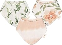 Vista 9 de Crane Baby Soft Muslin Baby Bib Set, 100% Organic Cotton Baby Bibs