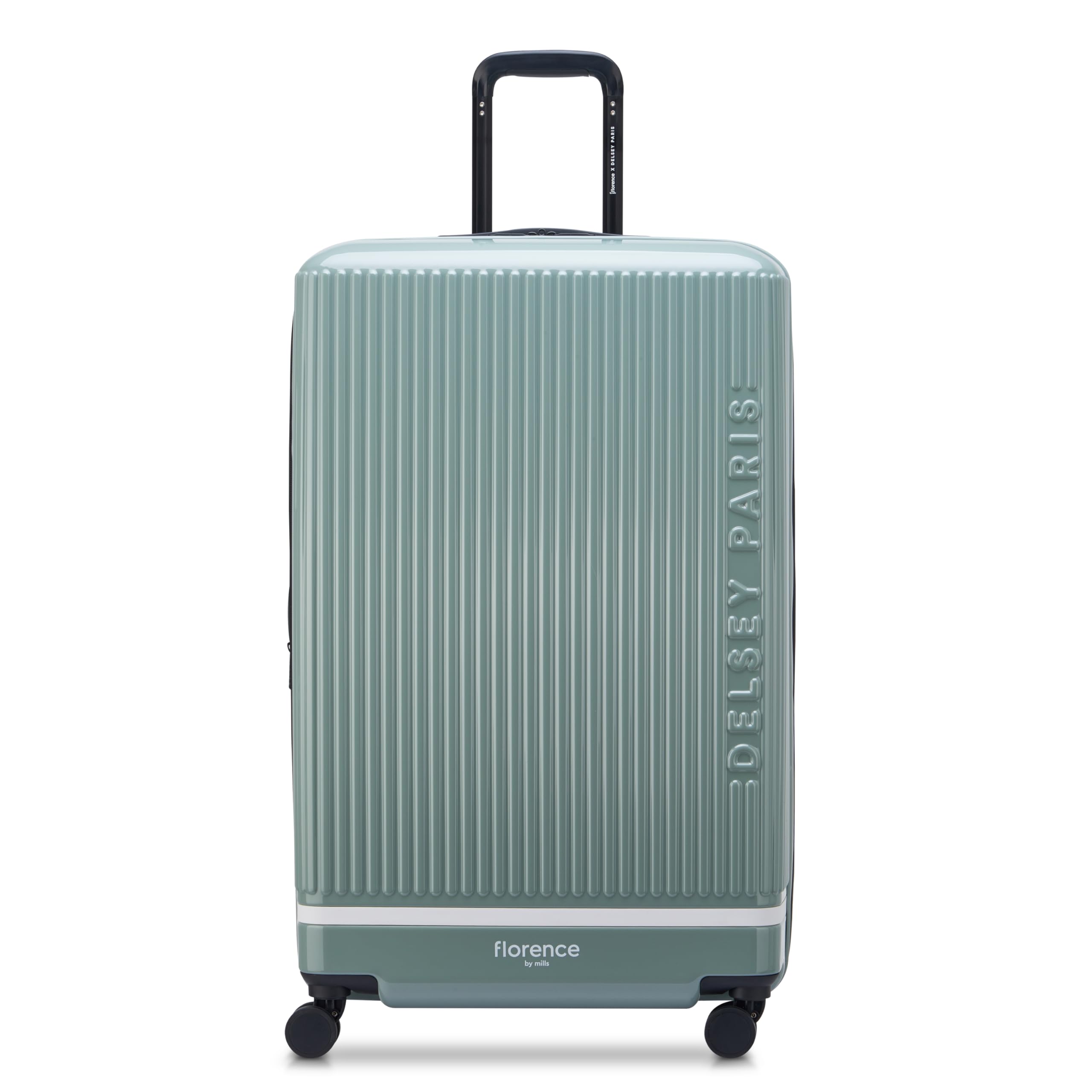 Spin Me Away Hardside Expandable Luggage with Spinner Wheels, Sage Green, Checked-Large 29 Inch