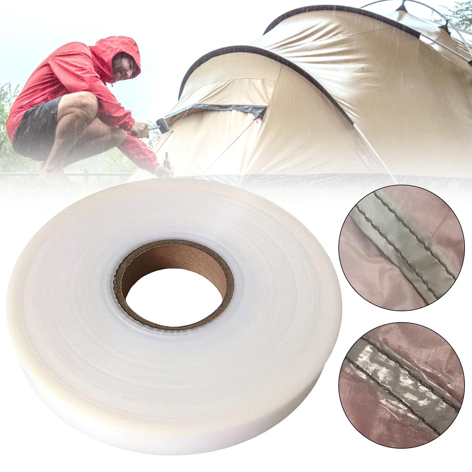 zelt nahtband löst sich Dichtungsband, zum Aufbügeln,20mm x 200m Wasserdichtes Reparaturband, Reparatur Klebeband Selbstklebend, 26WI Cube 2025 ella Hybrid Color:Hydrazine