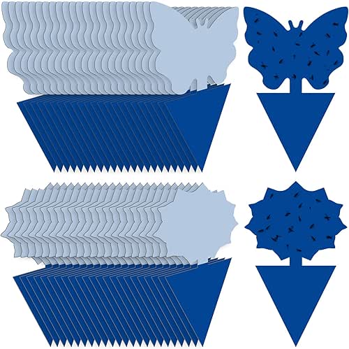 Landisun 48PCS Fruit Fly Traps Sticky Traps Fungus Gnat Traps