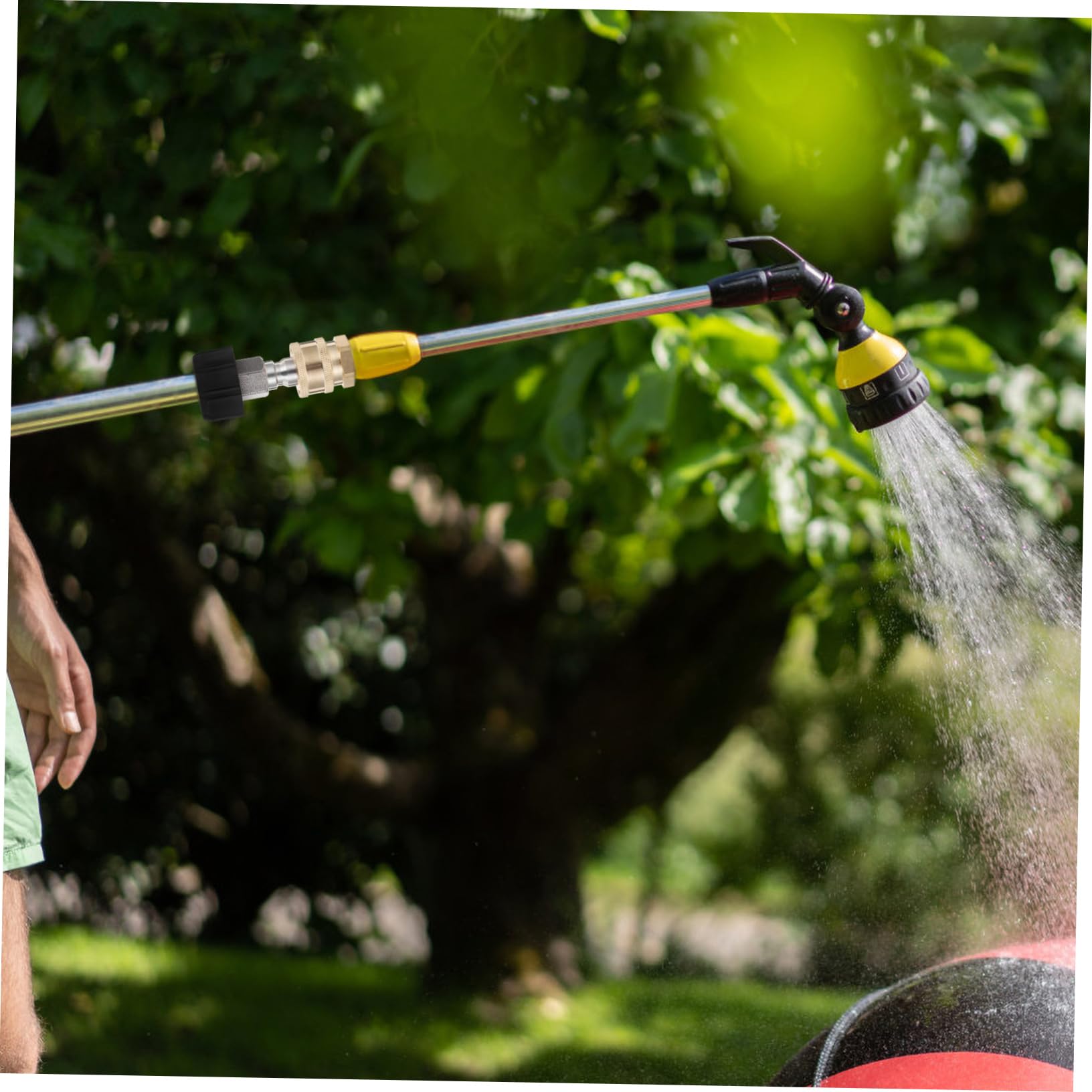 UKCOCO 5 Set Adattatore Collegare adattatori Maschio connettore del Tubo dell'idropulitrice Raccordo rapido per idropulitrice connettore rapido della rondella Ottone d'oro