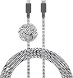 Native Union Night Cable - 10ft Ultra-Strong Reinforced Durable USB-C to Lightning [MFi Certified] Charging Cable with Weighted Knot Compatible with iPhone 14, iPhone 13 and Earlier (Zebra)