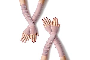 Cooling Light Purple Mesh Arm Sleeves Perfect for Women and Girls